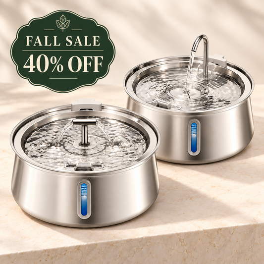 FurSwift 4L stainless-steel pet fountains with Fall Sale 40 percent off